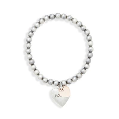 Silver plated heart bracelet